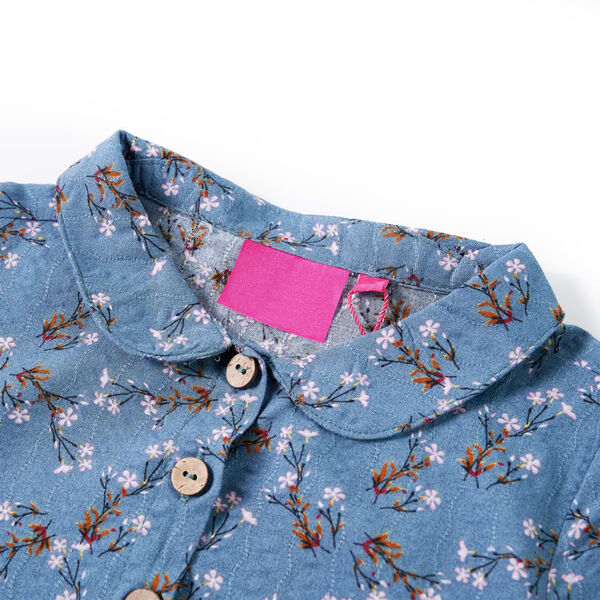 Otro&scaron;ka obleka z dolgimi rokavi bencinsko modra 140