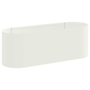 vidaXL Povi&scaron;ana vrtna gredica Bela 120 x 40 x 40 cm