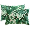 vidaXL Prevleka za blazino 2 pcs HEERLEN Vzorec listja 50 x 80 cm