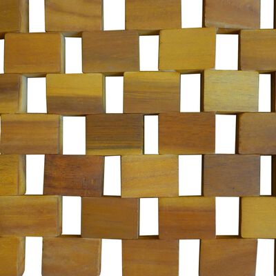 vidaXL Kopalniška preproga iz akacijevega lesa 80x50 cm mozaik
