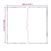 vidaXL Tarpaulin s očesi Transparentno 4 x 8 m Polietilen