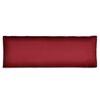 vidaXL Oblazinjena blazina za hrbet vinsko rdeče barve 120x40x10 cm