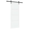 vidaXL Drsna vrata ORKDAL 83 x 211 cm Inženirski les Bela in črna