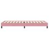 vidaXL Box Spring postelja brez vzmetnico Pink 100x220 cm Žamet