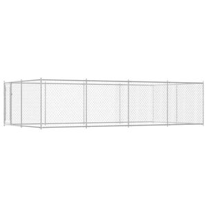 vidaXL Zunanji pasji boks 7,6x3,8x1,9 m