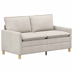 vidaXL Kavč Krem 156 x 81 x 87,5 cm Poliester