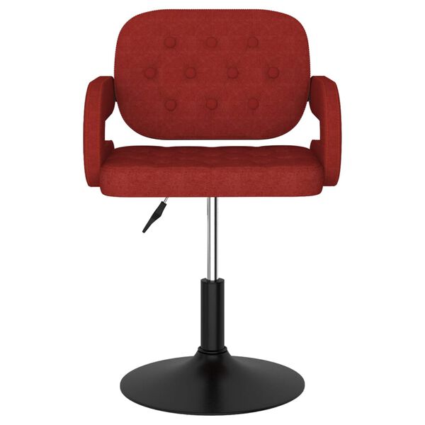 vidaXL Vrtljivi jedilni stoli 4 kosi vinsko rdeče blago