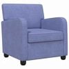 vidaXL Fotelj Jeans modra Blago