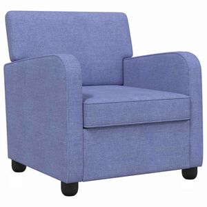 vidaXL Fotelj Jeans modra Blago