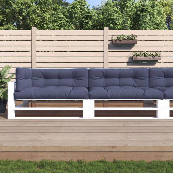 vidaXL Blazine za palete 5 kosi mornarsko modro blago