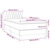 vidaXL Box spring postelja z vzmetnico temno modra 100x200 cm žamet
