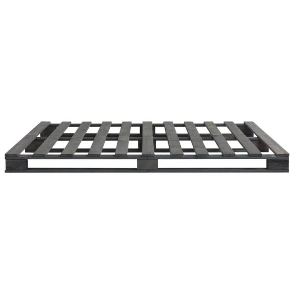 vidaXL Posteljni okvir iz palet siva trdna borovina 200x200 cm