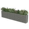 vidaXL Visoka greda gabion pocinkano jeklo 450x50x100 cm