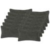 vidaXL Prevleka za blazino 12 kos HOUTEN Temno siva 40 x 80 cm Boucl&eacute;