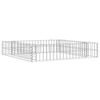 vidaXL Visoka greda gabion pocinkano jeklo 100x100x20 cm