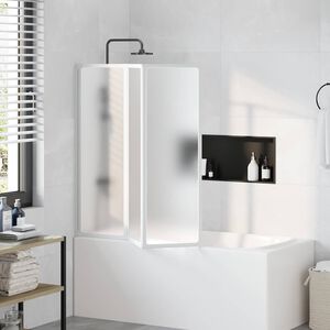 vidaXL Zložljiva stena za tu&scaron; 117 x 120 cm s 3 plo&scaron;čami