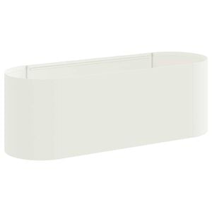 vidaXL Povi&scaron;ana vrtna gredica Bela 120 x 40 x 40 cm