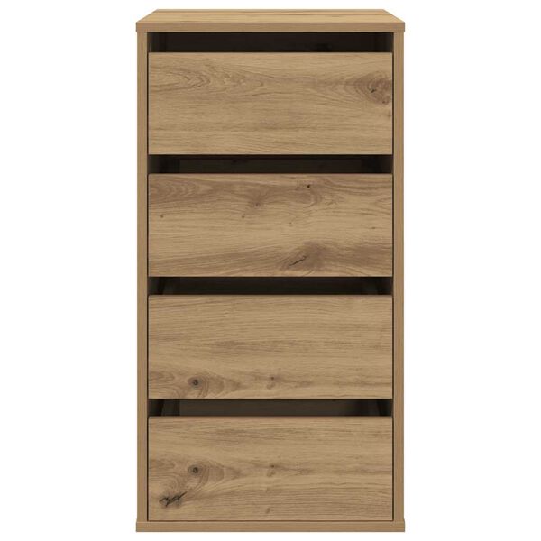 vidaXL Kotni predalnik artisan hrast 40x41x76 cm inženirski les