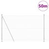 vidaXL Steber ograje. srebrna 50 x 1,5 m (16 x 16 mm mreža) Jeklo