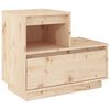 vidaXL Nočna omarica 60x34x51 cm trdna borovina