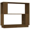 vidaXL Knjižna omara/pregrada medeno rjava 80x25x70 cm trden les