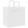 vidaXL Papirnate vrečke 250 kosov z ročaji bela 26x17x25 cm