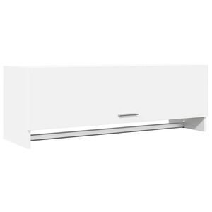 vidaXL Garderobna omara bela 100x32,5x35 cm iverna pl.