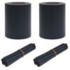 vidaXL Zasloni za vrtno zasebnost 2 pcs Temno siva 35 x 0,19 m PVC