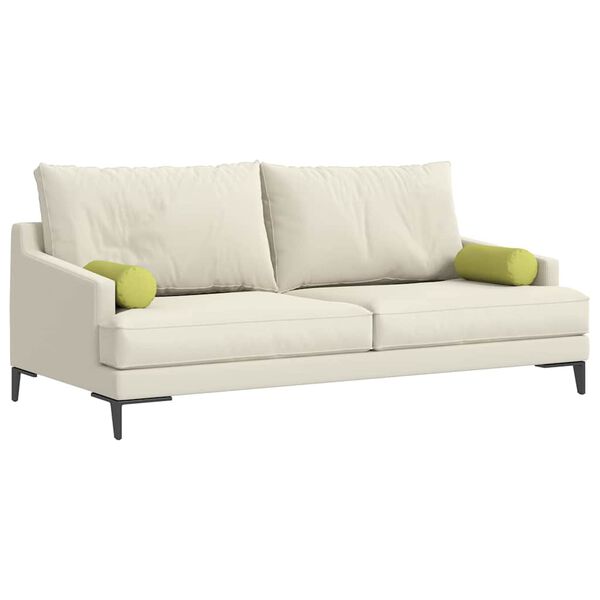 vidaXL Blazine 2 pcs Svetlo zelena Ø 15 x 40 cm blago