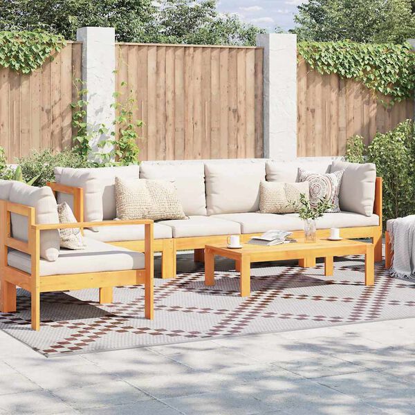 vidaXL Zunanji preproga ARAKIL Rjava in bela 300 x 400 cm PP