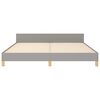 vidaXL Posteljni okvir brez vzmetnice svetlo siv 160x200 cm blago