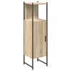 vidaXL Kopalni&scaron;ka omarica Bež 33 x 33 x 120,5 cm Inženirski les