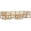 vidaXL Zunanja garnitura za sedenje 8 pcs Bela 59 x 59 x 37 cm