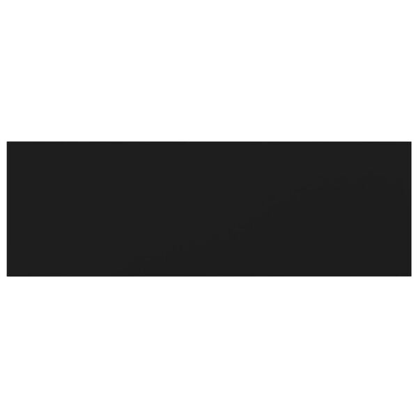 vidaXL Dodatne police za omaro 8 kosov črne 60x20x1,5 cm iverna plo&scaron;ča