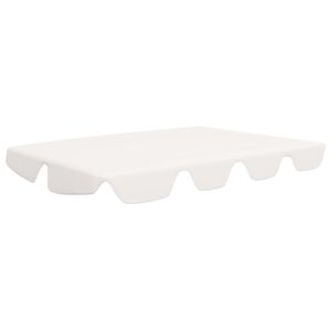 vidaXL Streha za vrtno gugalnico bela 188/168x145/110 cm