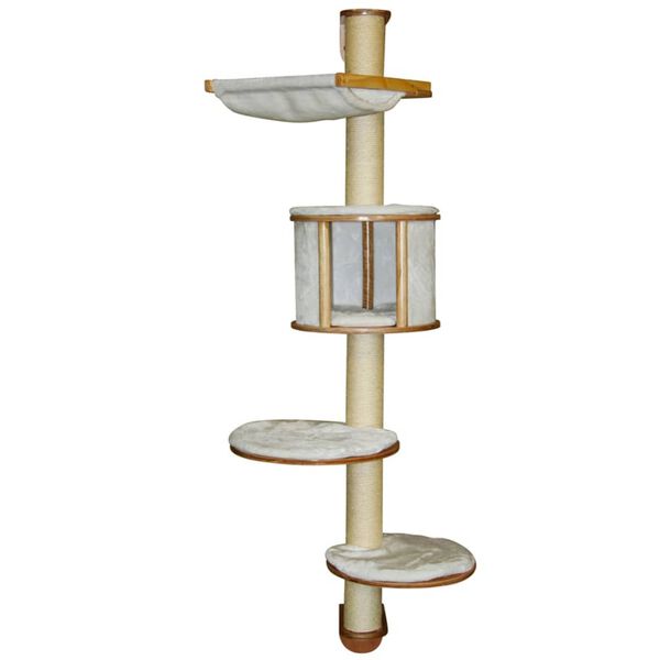 Kerbl Stensko mačje drevo Dolomit 168 cm belo