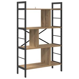 vidaXL Knjižna polica 7 nivojev 75 x 30 x 123,5 cm Inženirski les