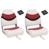 vidaXL Zložljiv sedež za čoln z visokim naslonjalom 4 kosi