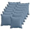 vidaXL Prevleka za blazino 12 kos HOUTEN Modra 45 x 45 cm korduroy