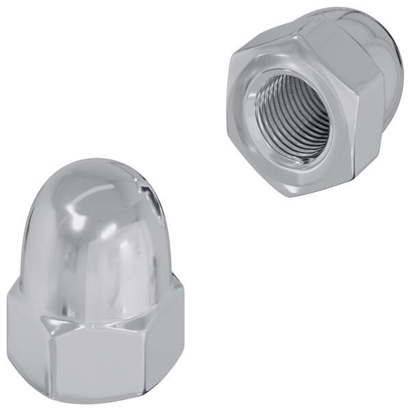 vidaXL Žirek 2 pcs srebrna M6 x 10 mm elezo