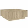 vidaXL Klubska mizica sonoma hrast 100x100x40 cm inženirski les