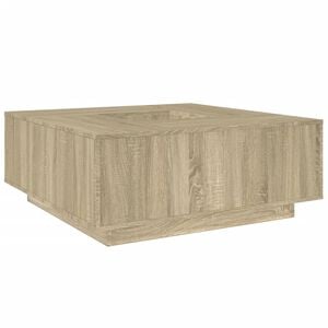 vidaXL Klubska mizica sonoma hrast 100x100x40 cm inženirski les