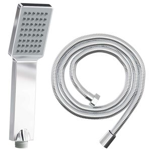 vidaXL Komplet tu&scaron; glav Krom 150 cm Nerjaveče jeklo