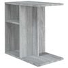 vidaXL Stranska mizica siva sonoma 50x30x50 cm inženirski les