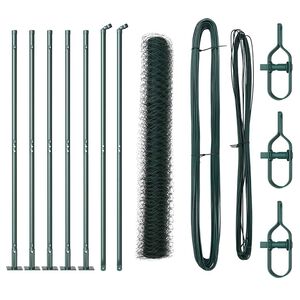 vidaXL Steber ograje. Zelena