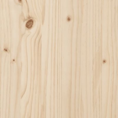 vidaXL Posteljni okvir z vzglavjem 140x190 cm trden les