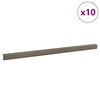 vidaXL Robniki za stopnice 10 pcs Šampanjec 67 cm Aluminij