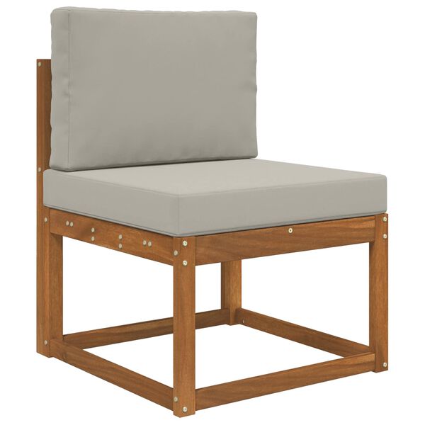 vidaXL Zunanja blazina za kavč 2 pcs Siva Poliester