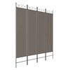 vidaXL Paravan 4-delni antracitna 160x220 cm blago