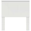 vidaXL Vzglavje z vzglavjem Bela 90 cm Konstruiran les